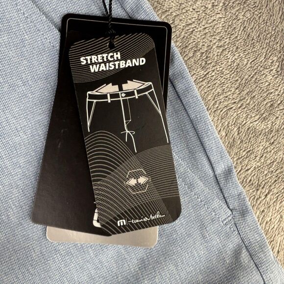 Travis Mathew Shorts Mens 40 Blue Beck Golf Performance Stretch Waistband - Picture 10 of 13